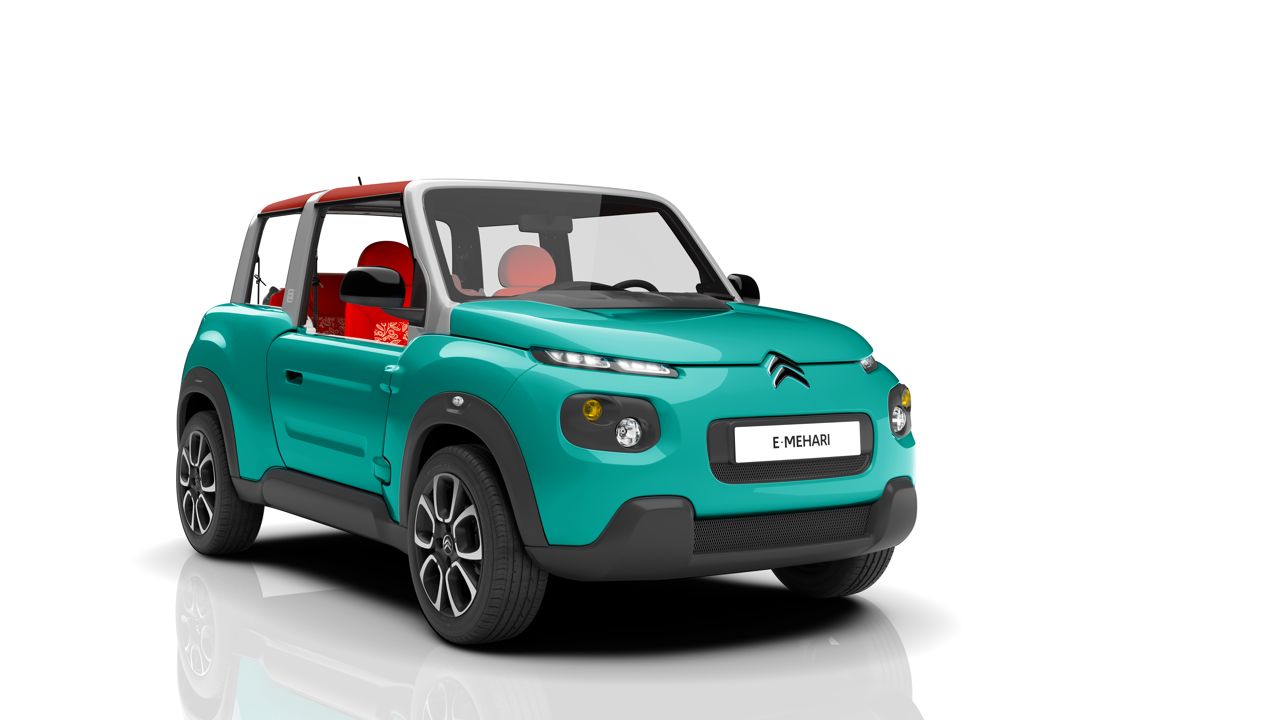 Imagen de El Citroën e-Mehari 2016 es un curioso descapotable eléctrico que llegará al mercado la proxima primavera y recuerda al Mehari de 1968 en su diseño.