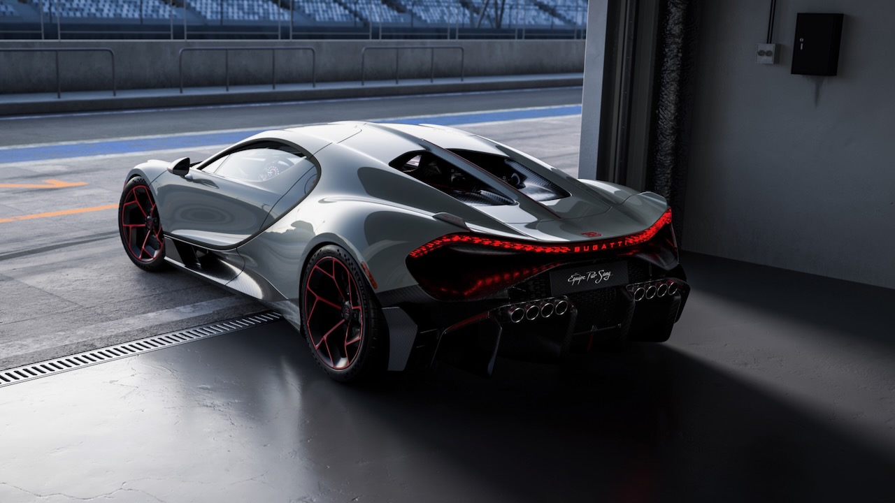 El Bugatti Tourbillon ofrece un escape de ocho salidas y más componentes (por el precio de un piso)